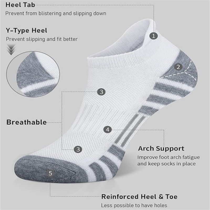 جوارب رياضية قصيرة للركض مبطنة - مراجعة Ankle Sock Low Cut وسعره
