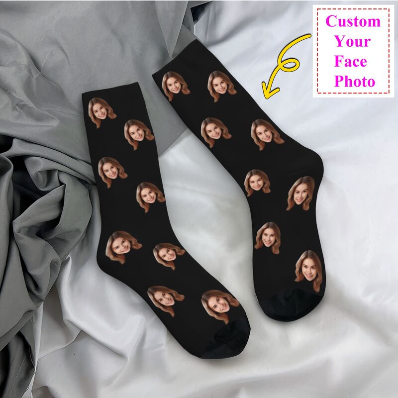 شخصية مخصصة الوجه صور الرجال ا - مراجعة Dress Sock Men وسعره