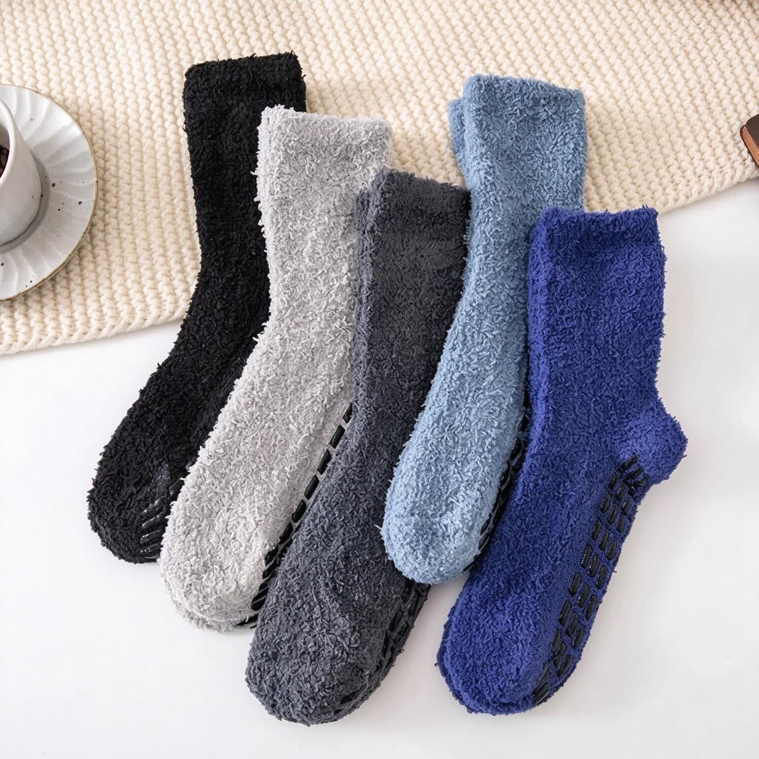 5 أزواج من جوارب الرجال الكروي - مراجعة Thermal Sock Winter وسعره