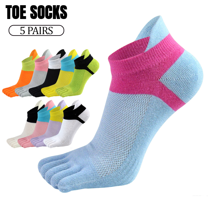 5 أزواج من جوارب النساء ذات ال - مراجعة Ankle Sock Low Cut وسعره
