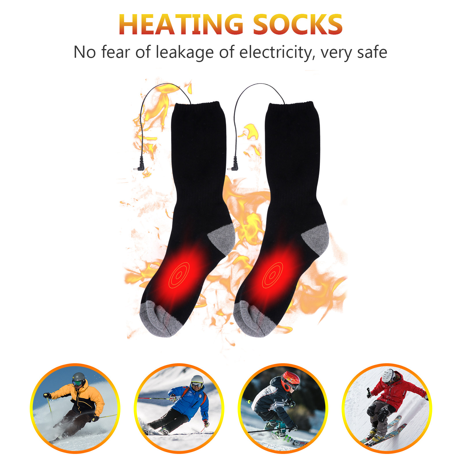 مجموعة واحدة من الجوارب الكهرب - مراجعة Thermal Sock Winter وسعره