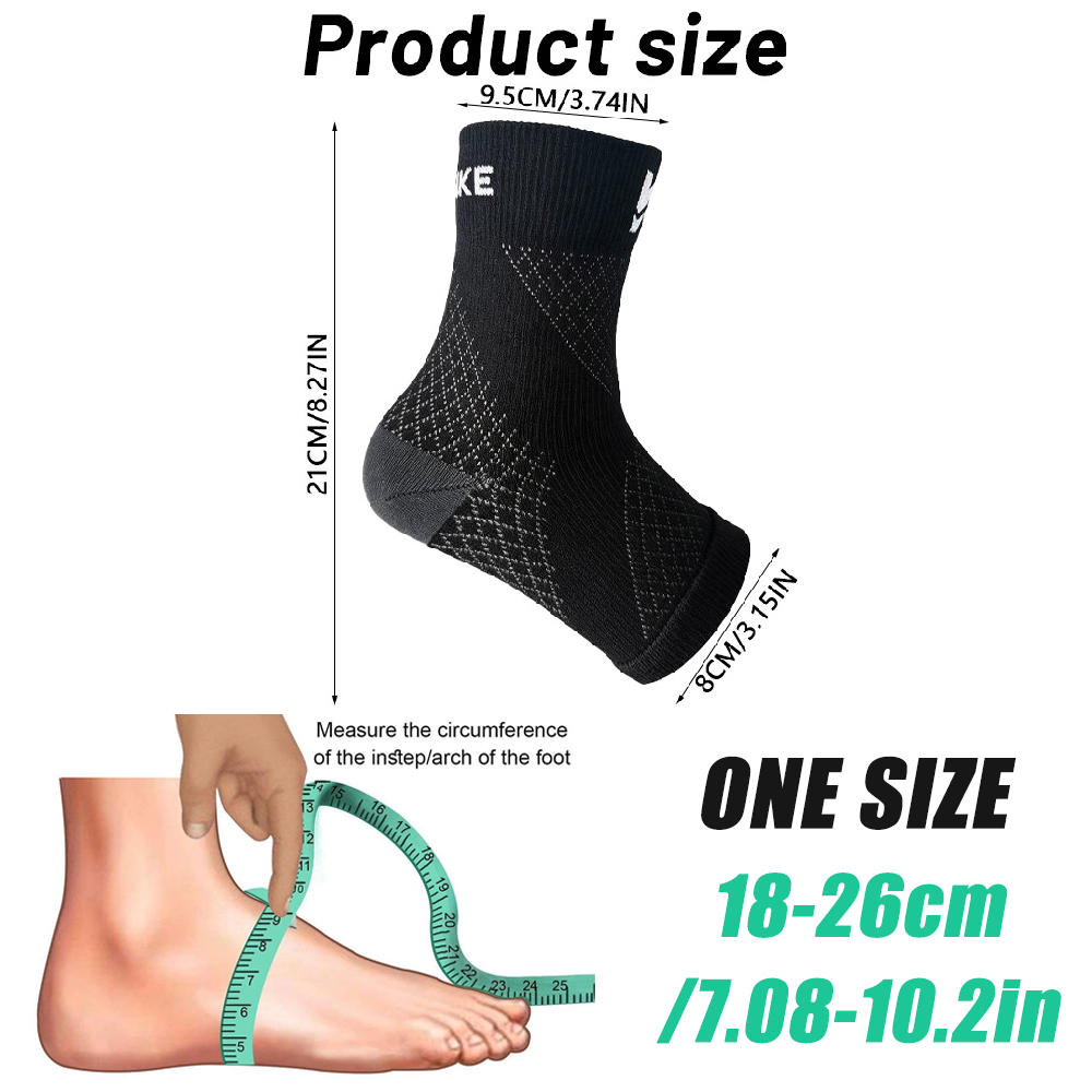 زوج واحد من جوارب الضغط الخفيف - مراجعة Ankle Brace Sock وسعره